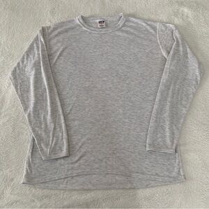 Men’s Medium PATAGONIA Vintage Capilene Light Gray Heathered L/S Base Layer Top